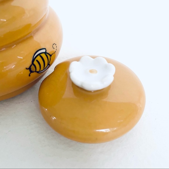 Honey Miel Honey Pot and Dipper Ceramic - Picture 8 of 10